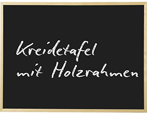 Kreidetafel 80 x 100 cm Schultafel mit Holzrahmen