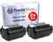 2X Trade-Shop Li-Ion Akku 36V/40V / 4000mAh kompatibel mit Ryobi RY40204 RY40511 RY40002 RY40601 RY40190 RY40190-Y RY40180 RY40180-Y RY40440 RY40450