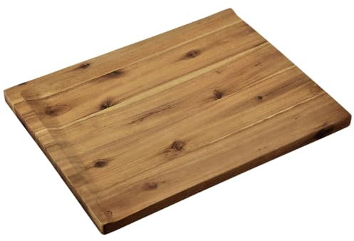 KESPER Tabla de cortar y trinchar, material: madera de acacia, dimensiones: 48 x 36,5 x 2,5 cm, color: marrón | 28703
