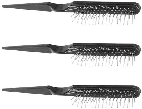 HAPINARY 3pezzi Spazzola Per Capelli Da Donna Pettine Coda Di Topo Spazzola Per Cotonare in Pettine Districante Per Cura Dei Capelli Delle Parrucche Per Sezionare e Colorare i