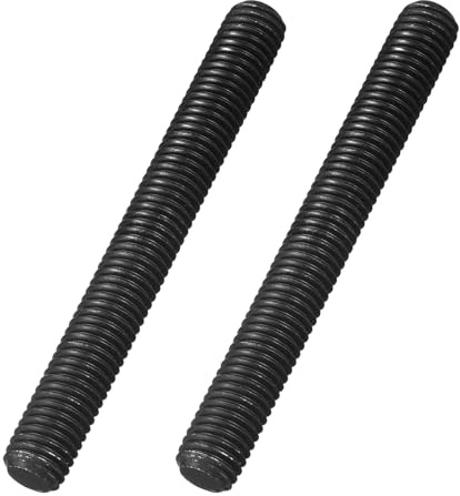 sourcing map 5/8-11 UNC Lot de 4 tiges filetées entièrement filetées en alliage d'acier B7 de 13,5 cm de long, filetage à droite, barre de tige entièrement cloutée pour machines, construction, noir
