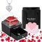 Daover Rosa Eterna Preservada, Rosa Roja Real Eterna con Collar Caja De Regalo Flores Preservadas, Rosa Real Preservada para El Día de San Valentín Día de la Madre Navidad Regalos Románticos para Ella
