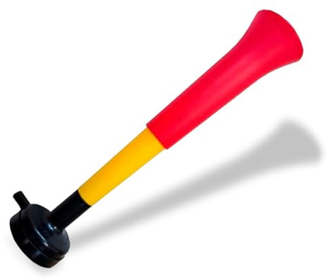 FUN FAN LINE Pack 3 Trompetas Vuvuzelas Extensibles para Animación Deportiva con 120 dB