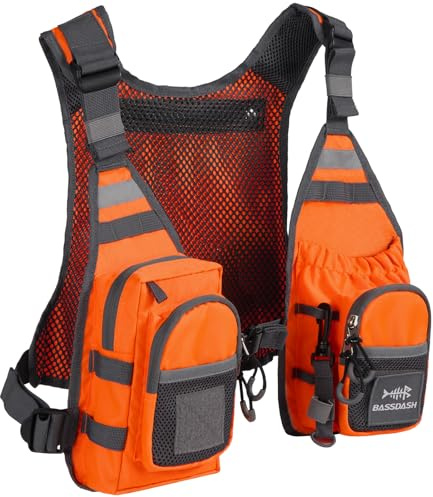 Bassdash FV08 Gilet de pêche à la mouche ultra léger pour homme et femme Taille unique