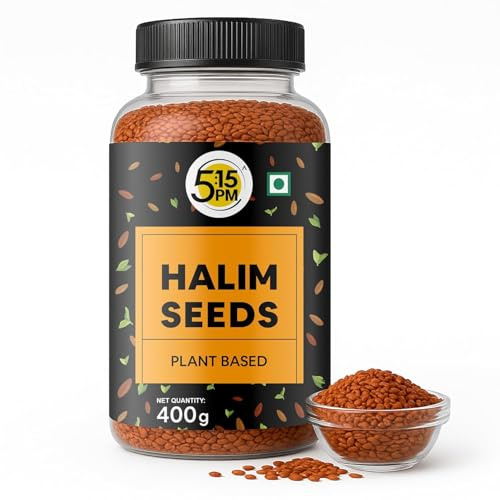 Halim Seeds | 400g | Aliv/Garden Cress Seed | Hygienically Packed | Raw and Natural | Used in Cooking, Baking, Smoothies and other Beverages