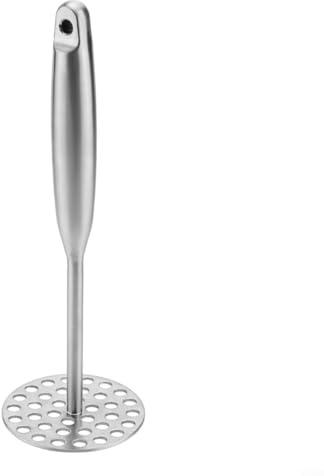 Presse-purée polyvalent en acier inoxydable avec base perforée, poignée confortable pour écraser les pommes de terre, avocats, haricots, design efficace, passe au lave-vaisselle, ustensile de cuisine