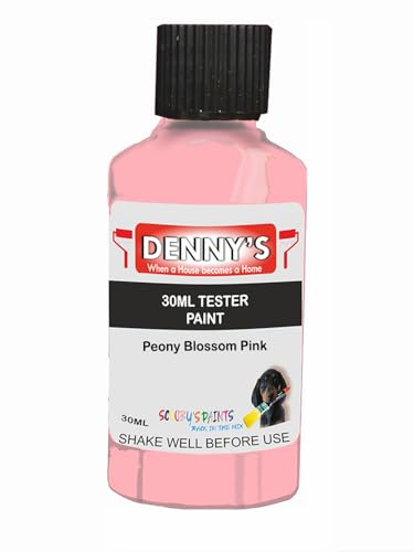 Premium Interior Wall & Ceiling Emulsion Paint – Peony Blossom Pink – Rich Matt Finish, Durable & Washable, Low Odour, Ideal for Living Rooms, Bedrooms & Hallways (30ML Tester Bottle)
