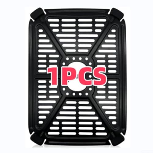 Plaque de support en acier inoxydable pour friteuse à air comprimé - Séparateur d'huile conçu pour s'adapter à différents modèles de friteuses à air pour griller et déshydrater les aliments (1 pièce)