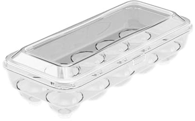 Scatola per uova in plastica Ideale per conservare e trasportare le uova Pratica custodia con 10/15 scomparti Contenitore per utensili da cucina Contenitore per ovociti