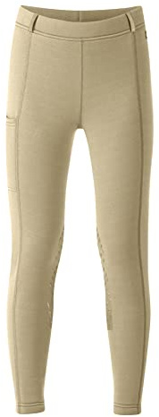Kerrits Kids Power Stretch Knee Patch Pocket Tight Tan Size: M