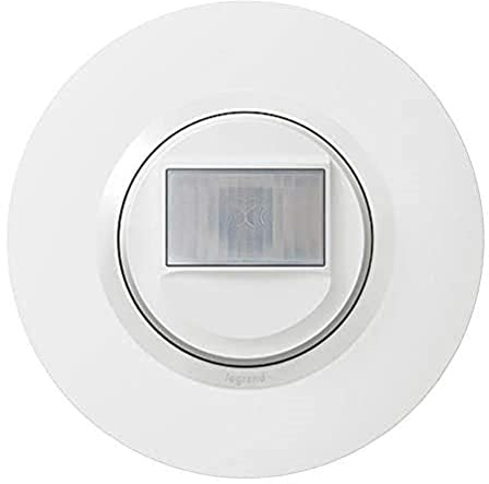 Legrand - Interrupteur automatique dooxie 2 fils sans Neutre livré avec plaque ronde blanche