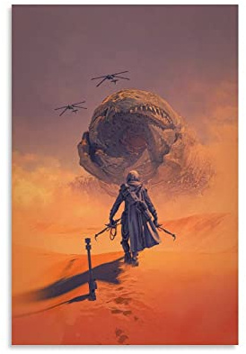 NANXIANG Póster de película de duna para ilustración artística, póster de lienzo, póster de pintura de pared, carteles artísticos, decoración moderna para el hogar, 20 x 30 pulgadas (50 x 75 cm)