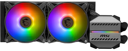 MSI MAG CORELIQUID M240 AIO CPU 12-Wege Split-Flow-Wasserkühlung, verdampfungssichere Schläuche, unterstützt aktuelle Sockel wie AM5 und 1700