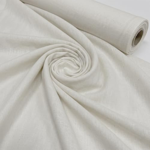 Paños de muselina natural 100% tela de algodón por metros sin blanquear para mantequilla, cocina, colador, hornear, decoraciones de Halloween. (10 metros de muselina)