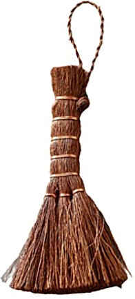 siduytin Tea Table Broom Sweeper Manual Handheld Desk Duster Palm Fiber Scrubber Bottle Cup Plate Dish Tool Strap Color Random