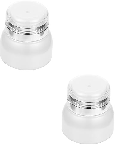 Baluue 2pcs Household Lotion Dispenser Bottle Portable Acrylic Cream Container Pump Airless Design for Travel and Daily Use Leak and Refillable for Lotions and Cosmetics