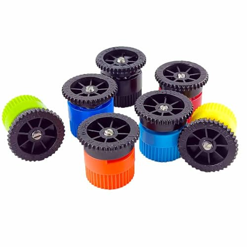 RIEGOPRO Ugello Regolabile per Diffusore di Irrigazione. Portata da 1,00 a 5,5 Metri. Irrigazione Efficiente e Risparmio Idrico. Confezione da 5 Unità (RP-N10 (2,6-3,2 Metri))