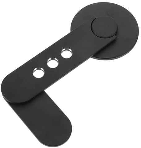 Zerodeko Soporte Magnético Ajustable para Teléfono Móvil y Portátil Soporte Lateral Giratorio 360° Negro Base Desmontable para Monitor Adecuado para Trabajo y Viajes