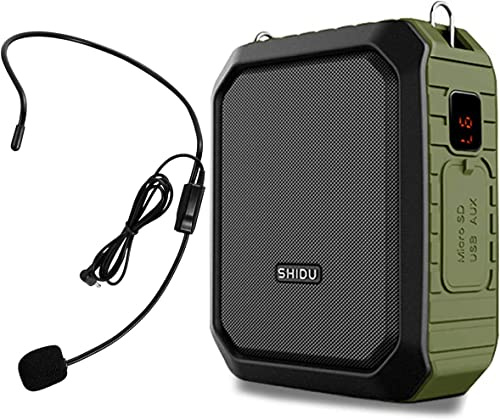 ResponseBridge Röstförstärkare personlig bärbar mikrofonheadset 18 W hör högt allt-i-ett Bluetooth-högtalare, vattentät, inspelning, AUX-uttag för lärare, utomhus talguide