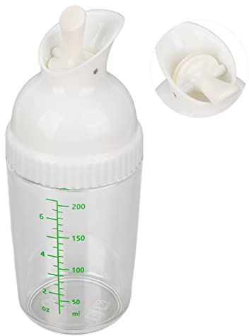 Salladsdressing Mixerflaska, Salladsdressingshaker, Salladsdressingflaska 200 Ml Salladsdressingshaker Salladsdressingbehållare (Vit)