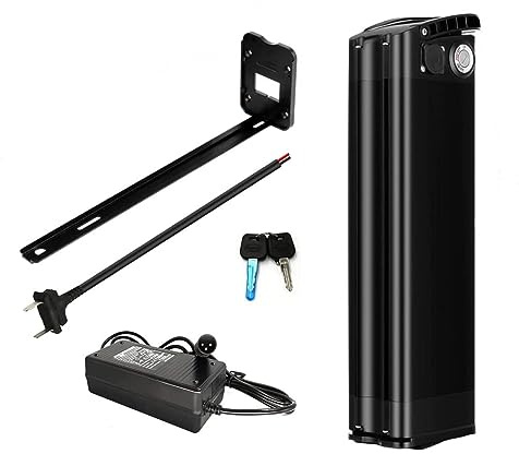 ZHIKAN elcykelbatteri 36 V/48 V elcykelbatteri med laddare, lämplig för 500 W/350 W/250 W motorer för MiFa Rex Prophete Aldi Bike (36V15.6Ah)