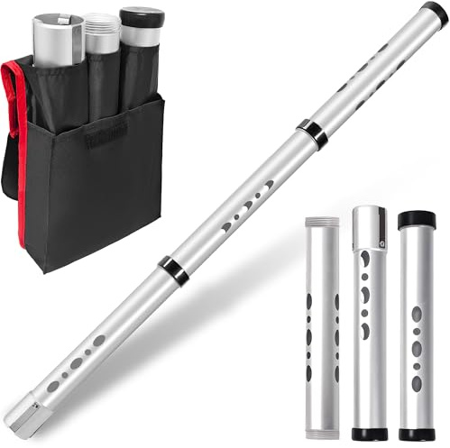 BQKOZFIN Golf Ball Retriever,Aluminium Golf Ball Picker Tube Detachable Shagger Tube Collector,40.5 Inch
