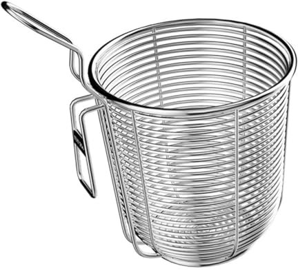 Garneck Cestello Per Pasta Separati in Acciaio Inox - Cuoci Pasta a Scomparti Con Divisori - Ideale Per Scolare Pasta e Verdure Pratico e Resistente Per La Cucina