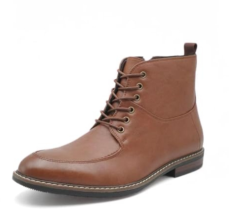 Finishing & Sewing Bottes Derby pour hommes à la norvégienne, modèle à bout mocassin avec fermeture éclair latérale