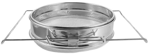 Angoily Colador de Miel para Apicultura de Acero Inoxidable, Filtro Doble Capa Reutilizable, Cedazo Fino para Filtrado de Miel Casera, Práctico y Resistente, 1 Pieza, Uso Doméstico