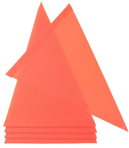 Toyvian 5pcs Bicycle Safety Flags with PVC Reflective Triangular Warning Pennants 21x30x30cm Bike Safety Accessories for Cycling and Wheelchair Use