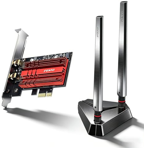 FENVI WiFi 6E AX5400 Tri-Band AX210 PCIe Card, BT 5.4,Gaming Desktop PC