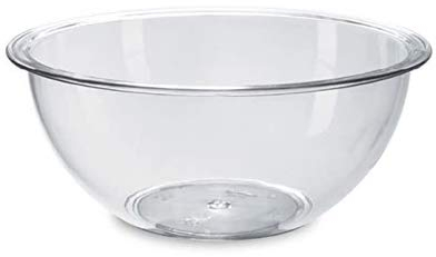 Giganplast Insalatiera ciotola cristal plastica trasparente 100% made in italy (0,85 Lt) ø18x7,5h cm