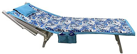 Betttuch aus Mikrofaser, mit Taschen und aufblasbarem Kissen, 70 x 185 cm, Strandtuch, Digitaldruck, Handtuchbezug für Kinderbett (Blatt)