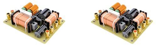 TAMOSH 2X 2 Wege Audio Frequenzweiche Hochtöner Bass Lautsprecher Frequenzweiche Professioneller Frequenzteiler Stufen Filter für 15 Lautsprecher