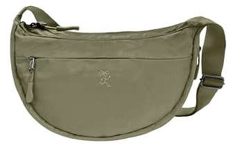 FUCHS & REBELL® Moon Bag BELA - Smart & Nachhaltig – Fahrrad Crossbody Tasche mit 3-Punkt-Gurt-System für mehr Stabilität, viele Fächer & erweiterbares Volumen (4,5-6,5L) (Hell Grün)