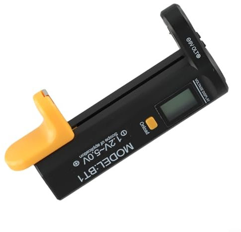 Sleek Portable Battery Suitable for Common Types from AAA through 9V Know Your Batteries' Status Anytime Easily