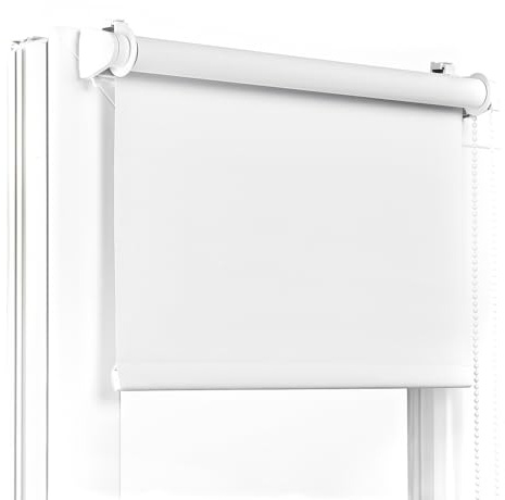 Fenster DEKOR - Verdunkelungsrollo nach Maß - Rollos Für Fenster Ohne Bohren - Klemmrollo Verdunkelung - Fensterrollo Für Balkontüren - Leicht Zu Installieren