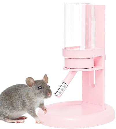 Biberon pour Hamster,Accessoire de Nourriture 120ml pour Petit Animal | Distributeur d'eau Automatique avec Support pour Hamster Nain,pour Gerbilles Souris Degus Écureuils Chinchillas