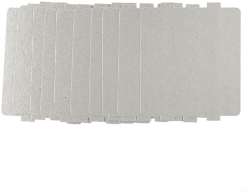 Solaughguy Foglio di ricambio in mica per forno a microonde, piastra di copertura per guida d'onda, compatibile con modelli a microonde, 9,9 x 10,8 cm, spessore 0,04 mm, confezione da 5 pezzi