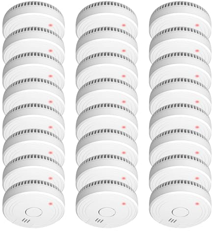 24-pack ELRO FS1801 | 10-års sensor | 85 dB | uppfyller europeisk standard EN14604 | Vit | Set med 24