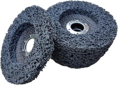 5 x Rostio CSD Disque Noir 125 mm Disque de nettoyage - Disque abrasif pour Flex - Meuleuse d'angle