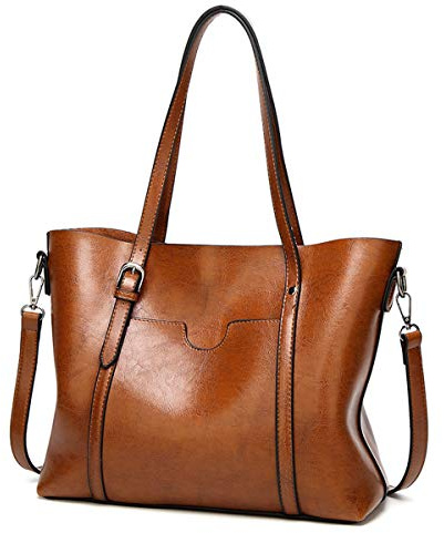DEERWORD Mujer Bolsos Totes Casual Mano Marca Mediano Bandolera Antirrobo Hombro Italianos PU Cuero 5399 1 piezas
