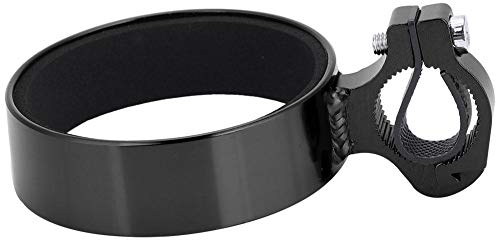 Portabiciclette per Bici Manubrio Porta Borraccia per Bicicletta in Lega di Alluminio Supporto di Tazza per Ciclismo All'aperto(Black)