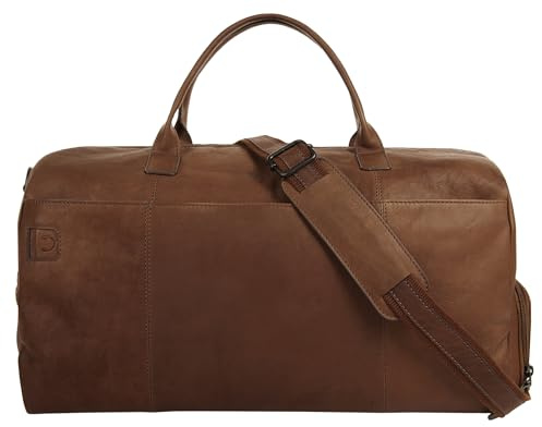 X-ZONE Reisetasche Echt Leder Herren Weekender aus Leder | Business Handgepäck | Sporttasche mit Schuhfach & RFID-Schutz 020626