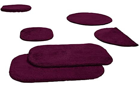 Erwin Müller Duschvorlage Kefalonia halbrund Beere Größe 50x80 cm