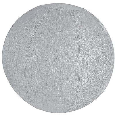 Perfeclan Yoga Ball Cover Balance Ball Cover Sitting Balls Chair Office Sitting Balls Cover, Exercise Ball Cover for Gym Exercise, gray 75cm