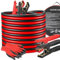 MAMIZO Cavo di avviamento, 6 m, 50 mm², 3000 A, Cavo di avviamento, 12 V/24 V, Avvio rapido, con Guanti di Protezione, per Auto, Camion (6 m)