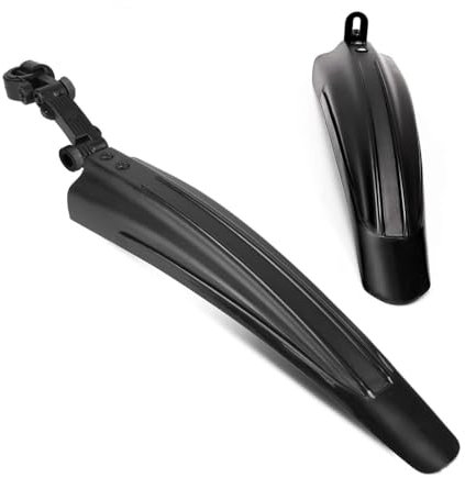 Voarge Juego de guardabarros para bicicleta, guardabarros delantero y trasero, fácil de instalar, ajustable, guardabarros para bicicleta universal MTB Mountain Road Ciclismo