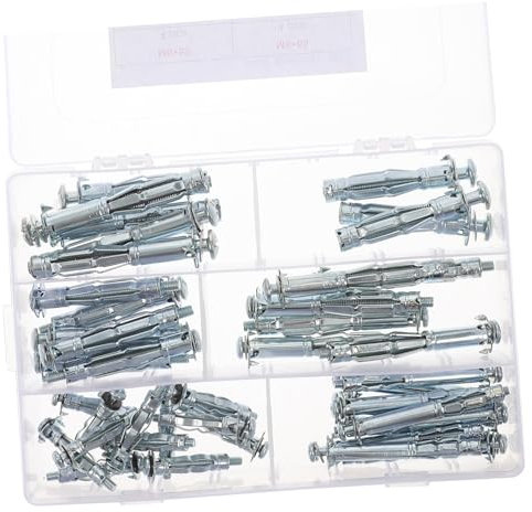 ULTECHNOVO 42pezzi Hollow Wall Anchors Kit Per Cartongesso Fissaggi Zincato Per Sospese e Prefabbricati Facile Installazione e