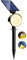 nipify Faretti Solari a Led da Esterno, 3 Modalità Luci Solari da Giardino Potenti, Impermeabile Lampade Solare per Patio, Garage, Cortile, Parete, Prato (Bianco Caldo)